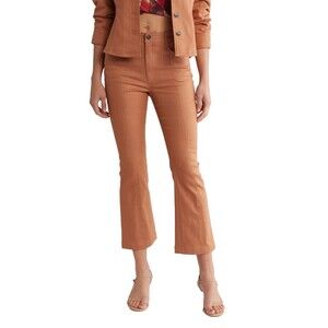 Cinq à Sept Shannon Flare Leg Pants size 4 NWT Chestnut Brown